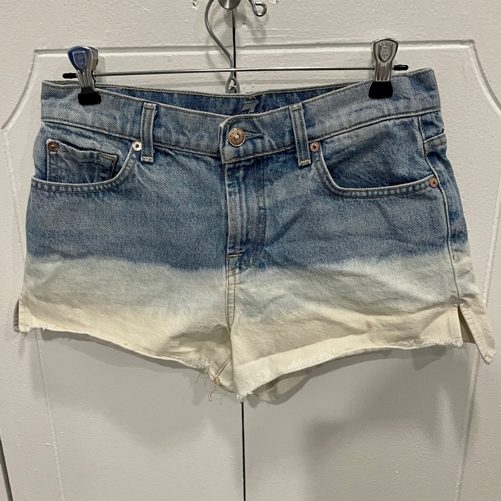 7 For All Mankind Mid-Rise Jean Shorts